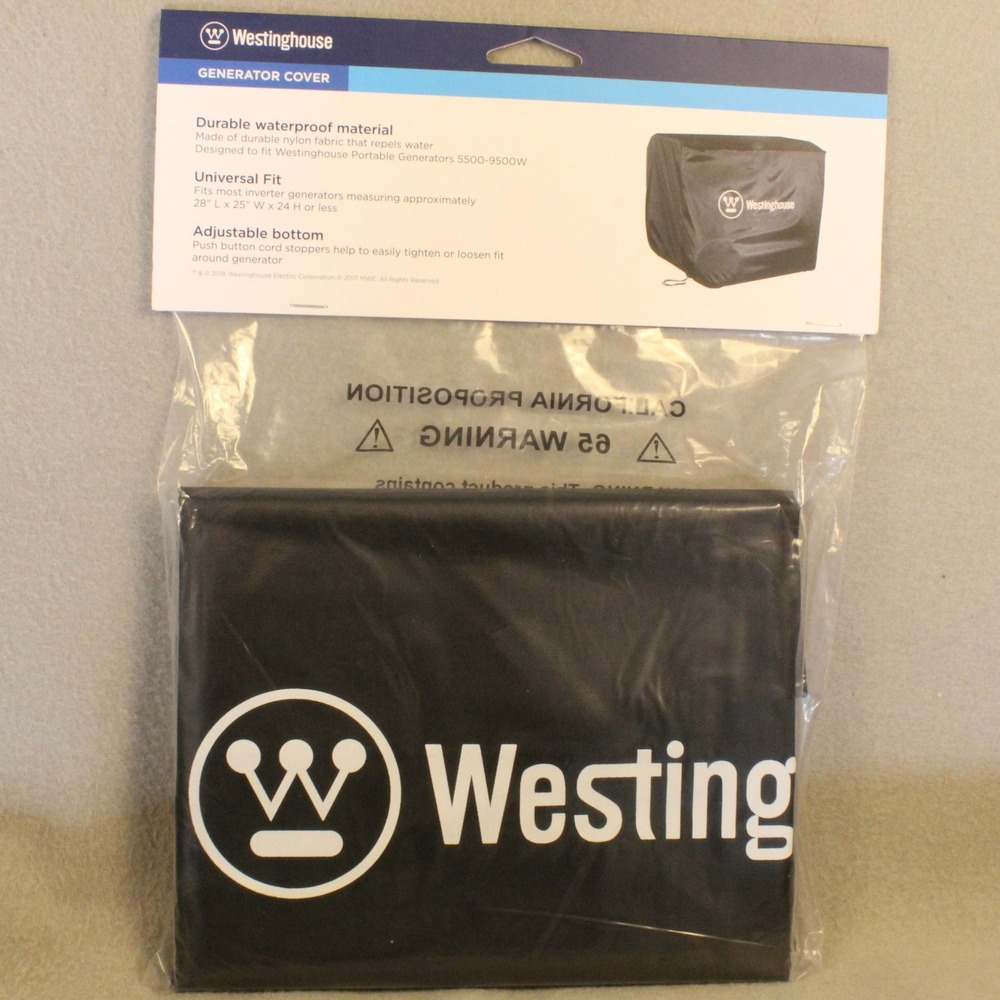 Westinghouse Generator Cover Waterproof Nylon 28x25x24 Universal Fit Black WHCVR